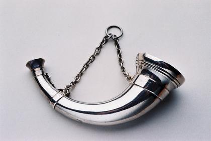 Sampson Mordan Antique Silver Bugle Scent Bottle - Thornhill