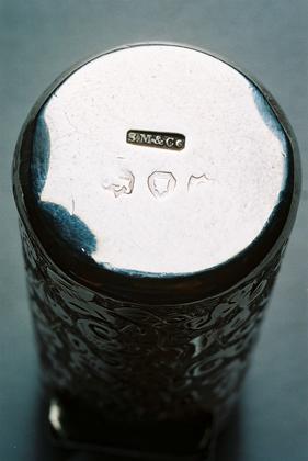 Sampson Mordan Antique Silver Perfume Bottle