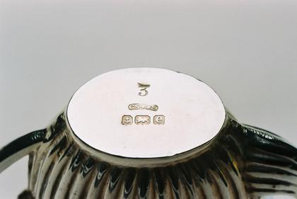 Miniature 4 piece silver tea service