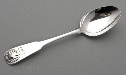 Scottish Provincial Silver Shell Teaspoons (set of 8) - Perth, James Stobie, John Pringle