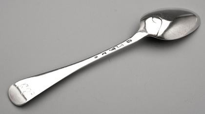 Dutch Silver Hanoverian Tablespoon or Porridge Spoon - Utrecht, Sebastiaan de Mare