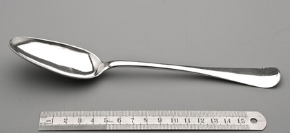 Dutch Silver Hanoverian Tablespoon or Porridge Spoon - Utrecht, Sebastiaan de Mare
