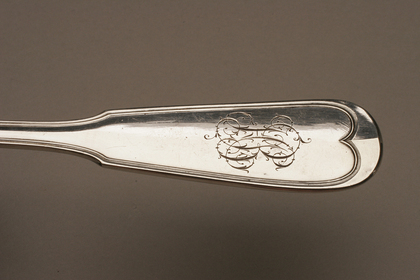 German Silver spoon set (12 spoons and ladle)