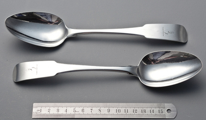 Irish Georgian Silver Serving Spoons (Pair) - William Ward, Dublin