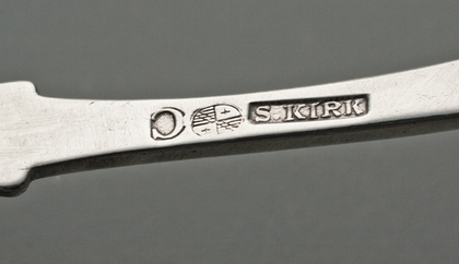Baltimore Coin Silver Teaspoon - Samuel Kirk, Baltimore Assay Marks