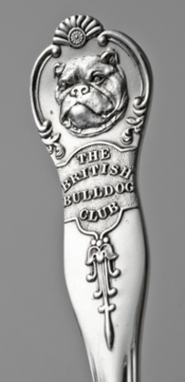The British Bulldog Club Antique Silver Tablespoon