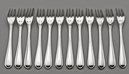Dutch Silver Cakeforks (Set of 12) - Nederlandse Zilver Taartvorkjes