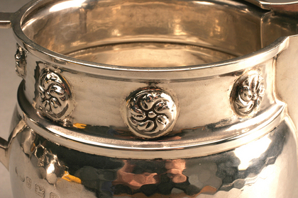 Arts and Crafts Silver tea service (A.E. Jones)