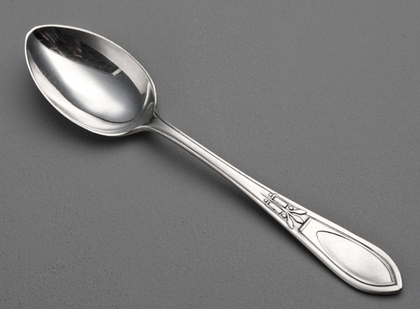 Sterling Silver Art Deco Teaspoons (Set of 6) - Unknown Pattern