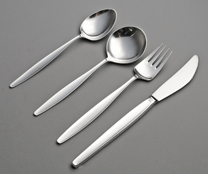 Georg Jensen Sterling Silver Cypress Pattern Flatware Set (24 pieces)