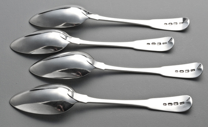 Irish Georgian Silver Table Spoons (Set of 4) - Samuel Neville, Dublin