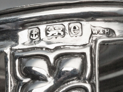 Art Nouveau Antique Silver Mustard Pot