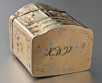 Dutch Silver Lodereindoosje / Vinaigrette - HE. DAT IS LIEF