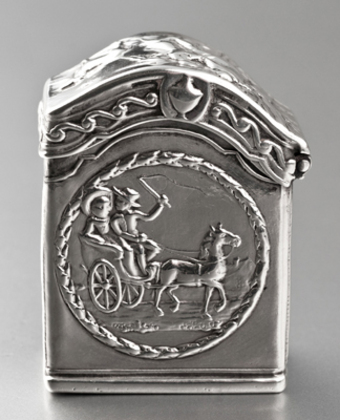 Dutch Silver Lodereindoosje / Vinaigrette -Amsterdam 1809, Dirk Goedhart