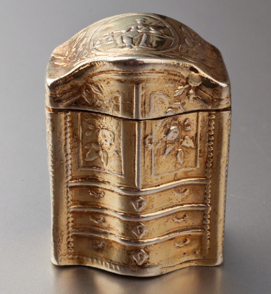 Dutch Silver Lodereindoosje / Vinaigrette - He. Dat Is Lief - Adrianus Kiujlenburg, Schoonhoven