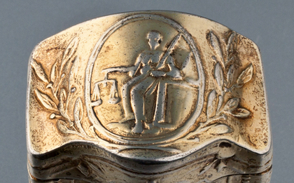 Dutch Silver Lodereindoosje / Vinaigrette - He. Dat Is Lief - Adrianus Kiujlenburg, Schoonhoven