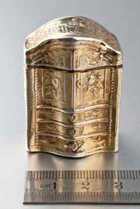 Dutch Silver Lodereindoosje / Vinaigrette - He. Dat Is Lief - Adrianus Kiujlenburg, Schoonhoven