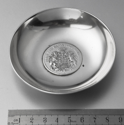 Ubersee Kaffee Hamburg Silver Coin Dish - Drei Mark, Freie Und Hansestadt Hamburg