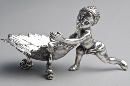 Victorian Silver Cherub or Amorini Salt Cellars (Set of 4) - William Stocker