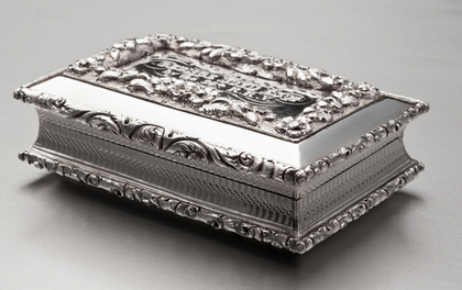 Military Victorian Silver Snuff Box - 20th Royal Rifle Volunteers, Erotic Engraving