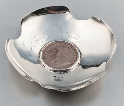 Kruger Coinage Antique Silver Bowl - Anglo Boer War