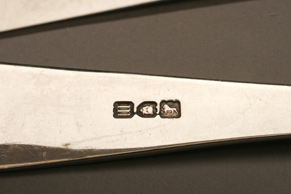 Antique Silver Asparagus server