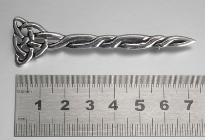 Scottish Celtic Silver Kilt Pin - Inverness, John Fraser