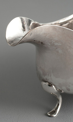  Arts & Crafts Antique Silver Sauce Boat - Art Nouveau Silver