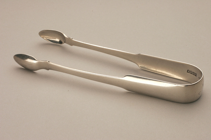 Irish Silver sugar tongs - Georgian
