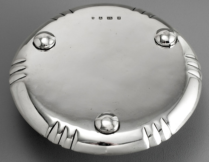 Art Deco sterling Silver Salver - Edward Barnard & Sons