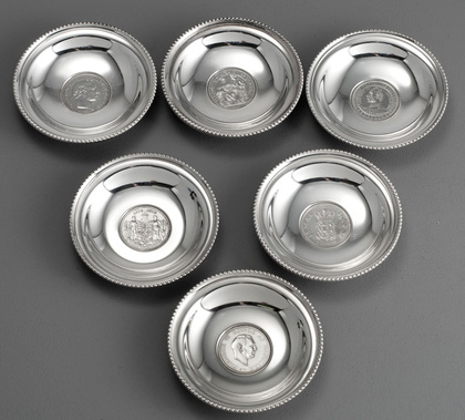 Danish Silver Coin Bowls (Set of 6) - Skaarup