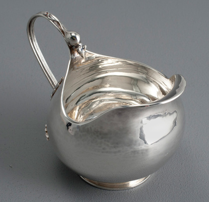 Sarah Jones Arts & Crafts Wheat Sheaf & Mouse Silver Cream Jug