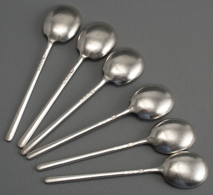 Art Deco Sterling Silver Demitasse Coffee Spoons - L Pinn & Co, Cape Town