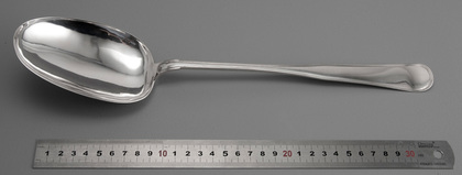 Danish Antique Silver Serving Spoon - Exceptional Size - Veltzin 13L4G