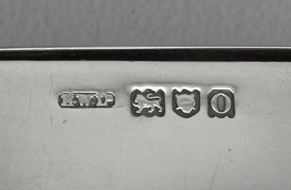 Needham's Patent Mechanical Edwardian Sterling Silver Calling Card Case - 1909