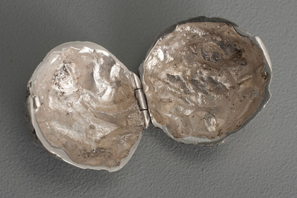 Tiffany & Co Sterling Silver Nut or Peachpit Pillbox - Italy