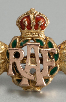 RAF Gold & Enamel Sweetheart Brooch  - World War II