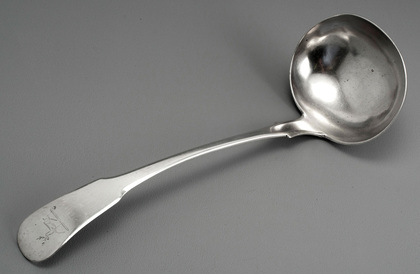 Cape Silver Soup Ladle - Lawrence Twentyman, McCarthy Family Crest