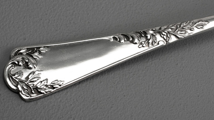 Puiforcat 950 Antique French Silver Louis XV Pattern Luncheon/ Dessert Flatware Set ( 6 Spoons and 6 Forks)