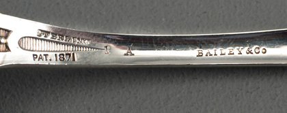 Bailey & Co Sterling Silver Fruit Serving Spoons (Pair) - Philadelphia