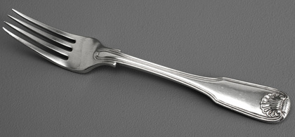 Chinese Export Silver Dessert Fork - WE WE WC