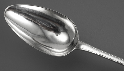 Irish Silver Bright Cut Celtic Point Tablespoon - John Shiels, Dublin Star