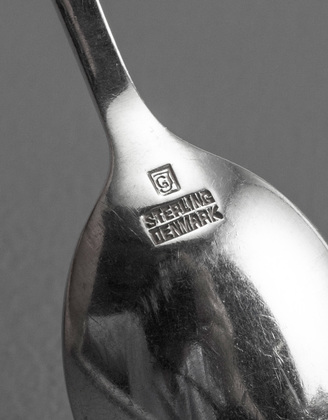 Georg Jensen Akkeleje #77 Sterling Silver Coffee Spoons (Set of 6) - Columbine, 1918