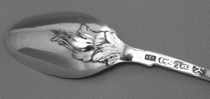 Dutch Rococo Silver Teaspoon - Johannes Schiotling