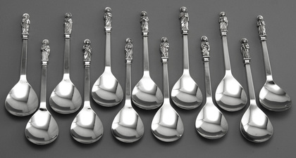 Sterling Silver Apostle Spoon Set (13) - Heritage Collection