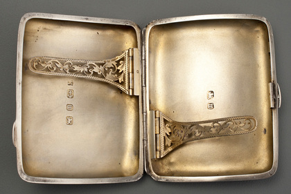 Colman's Mustard Like Grace Silver and Enamel Cigarette Case - W.G. Grace