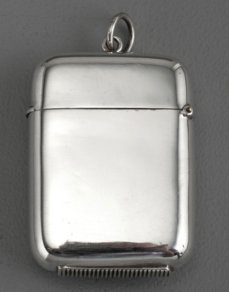 Victorian Silver Golfer Vesta Case (Match Safe) - Goldsmiths & Silversmiths