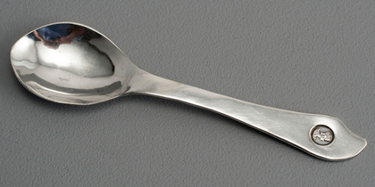 Leeds College of Art Silver Coronation Teaspoon - Don Porritt?