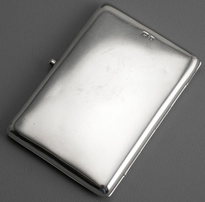 Victorian Silver Engraved Castletop Cigarette Case - Edinburgh Castle