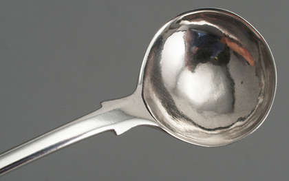 Indian Colonial Silver Salt Spoon